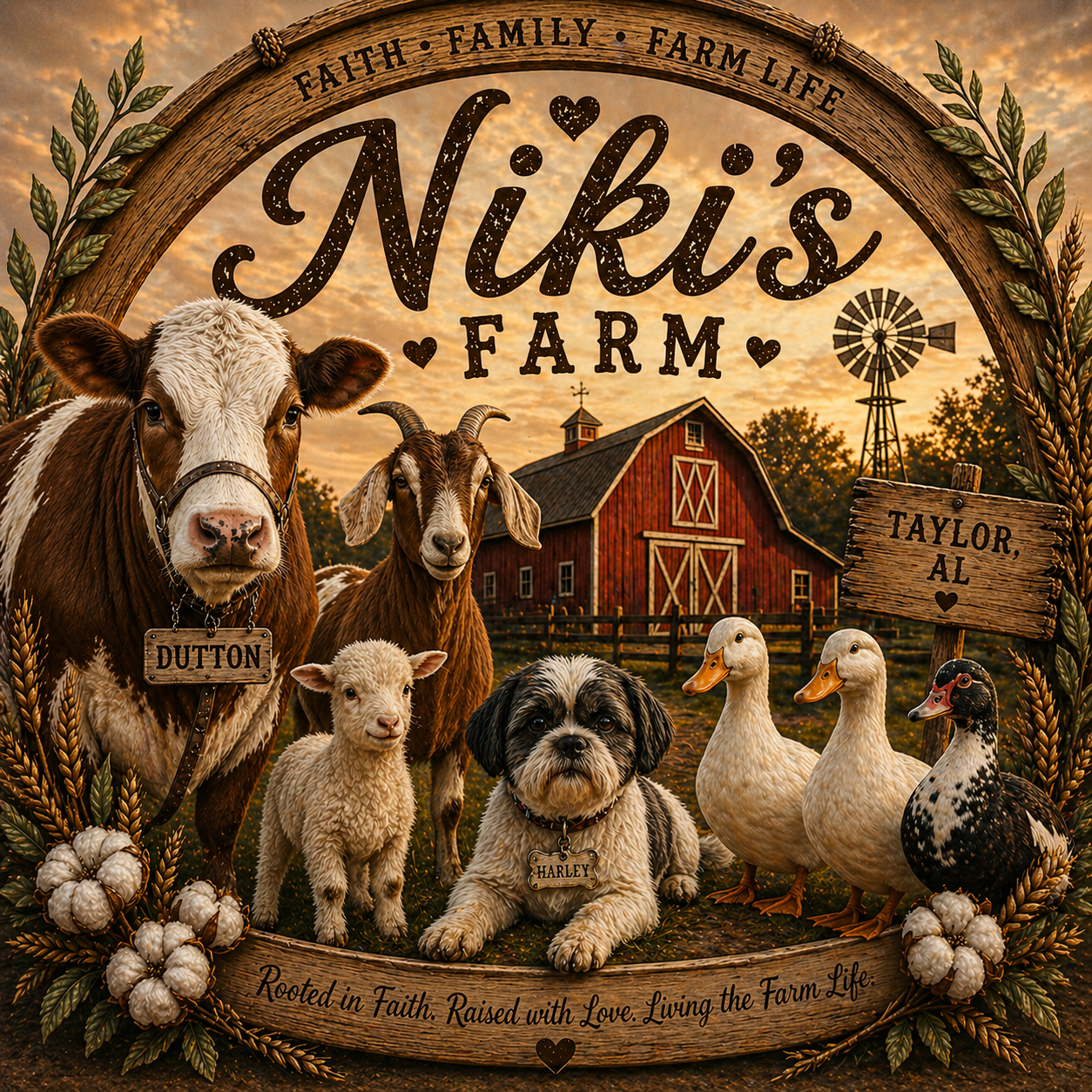 Niki on the farm